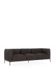 Asia Sofa Three-Seater (Cotone Structure) Ciemnoszary