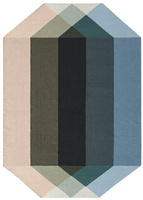 Gan Diamond Nude-Petrol Outdoor Carpet