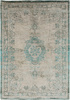Louis de Poortere Fading World Medallion Jade Oyster rug 8259