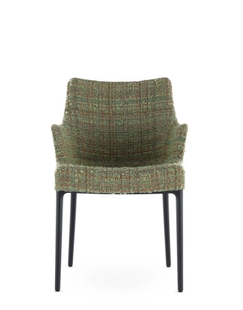 Eleganza Nia Peony Plain Chair Black Green