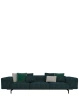Largo Three-Seater Gubbio Sofa Green