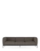Asia Sofa Three-Seater (Bouclè) Szary