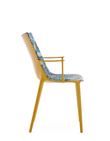 H.H.H. Upholstered Fabric Krzesło Musztardowy Ink-Ochre