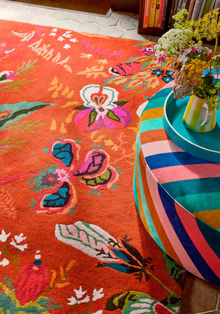 Harlequin Wonderland Floral Amber/Lapis Carpet 144713