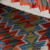 Wool kilim afghan rug multicolored 100007 118x87