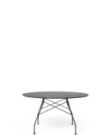 Glossy Outdoor Ø128 cm Stół Czarny