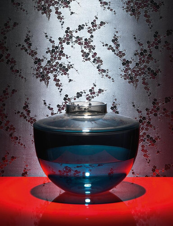 Shibuya Vase Gray Tinted Blue