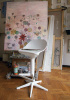 Spoon Bar Stool White