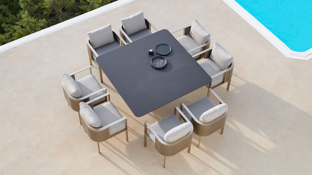 Stół Gandiablasco Solanas Dining 140x140 cm