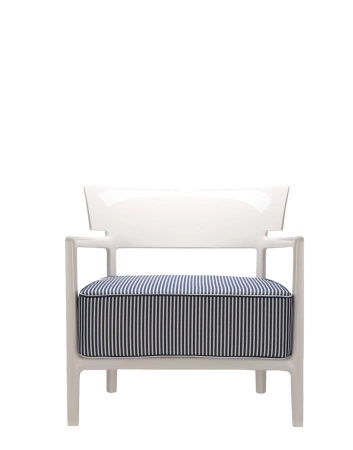  Cara Outdoor Armchair White Blue