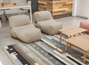Siedzisko Gan Grapy Soft Grey Cotton