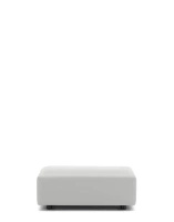 Plastics Tech Fabric Puff White