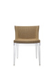 Mademoiselle Kravitz Chair Transparent Raffia Fabric Woven Fabric