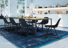 Louis de Poortere Fading World Medallion Blue Night rug 8254