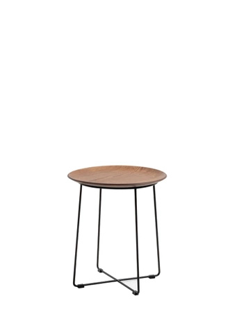 AL Wood Table Dark Wood - Black