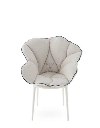 Alice's Flowers Pillow White