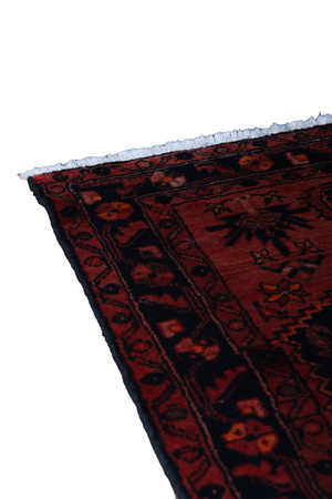 Hamedan Unique Red Wool Carpet 44067 133x219