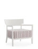 Cara Mat Outdoor Armchair White Brick Stripes
