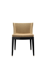 Mademoiselle Kravitz Black Raffia Fabric Woven Fabric Chair