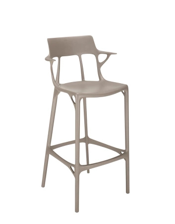 A.I. Stool Recycled 75 cm Hocker Grey