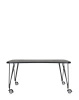 Max 160x80 cm Table on Wheels Anthracite Black