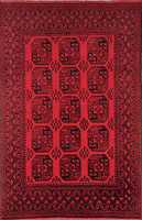 Afghan Agha Red Wool Carpet 200 x 300