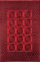 Dywan Wełniany Afghan Agha Red 200 x 300