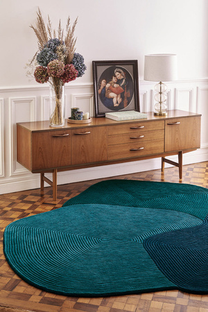 Toulemonde Bochart Tumulus Bleu Carpet