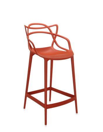 Masters Stool 65 cm Krzesło Barowe Pomarańczowy