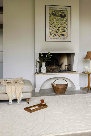 Laura Ashley Coleby Petals Ivory Cream Carpet 078809