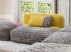 Poduszka Gan Mangas Space Plait Yellow