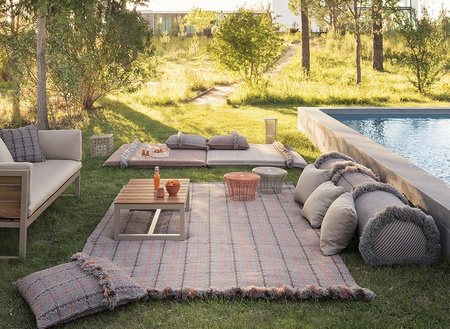 Dywan Gan Garden Layers Tartan Terracotta