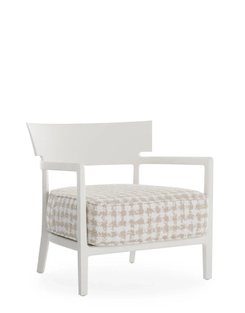  Cara Mat Armchair White Beige
