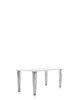 Top Top Glass 160x80 cm Table White