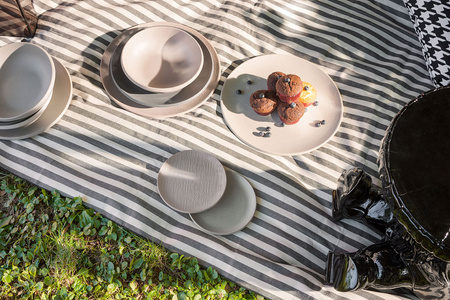 Trama Bowl Set (4 pieces) Dark Grey