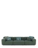 Plastics Outdoor Liberty 3 Seater Sofa Zielony