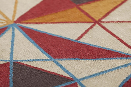 Gan Kilim Hexa Orange carpet 261x300
