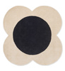 Orla Kiely Flower Spot rug ECRU/BLACK 158409