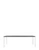  Four Rectangular 223x79 cm Table White Black