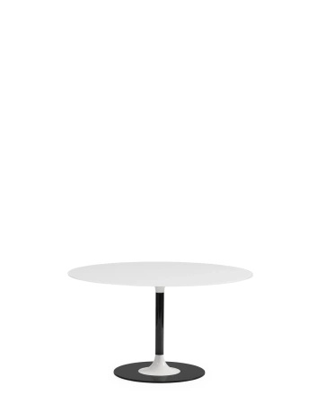 Thierry XXL Round Ø130 cm Table White Black