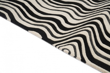 Carpet Decor Draft Black Handmade Collection