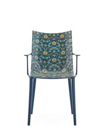 H.H.H. Graphic Impression Chair Blue Ink-Ochre