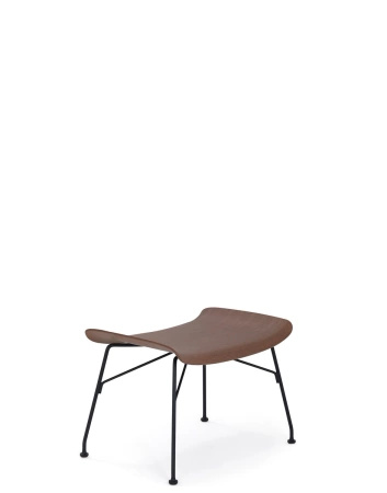 S/Wood Basic Veneer Podnóżek Ciemne Drewno Czarny FSC™