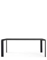 Four Large 190x90 cm Table Black