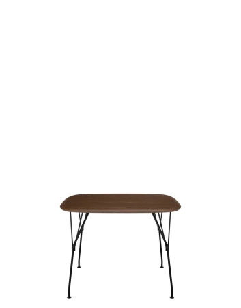 Viscount of Wood Square Table Black Walnut