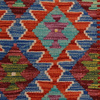 Wool kilim afghan rug multicolored 100109 120x80