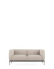 Asia Two-Seater Sofa (Cotone Plain) Beige