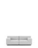 Plastics Tech Fabric Two-Seater Sofa White