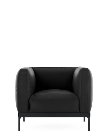 Asia Leather Fotel Czarny Skórzany