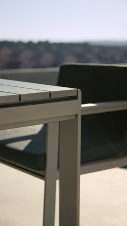 Gandiablasco Flat Dining Chair With Armrests